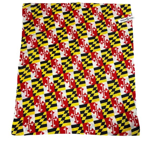 Maryland State Flag Infinity Scarf Terrapins New With Tags NWT Route One Apparel - Picture 5 of 10
